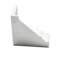 Open bracket with 90° fins for series 8 profile Series 8 (slot 10) 14030303 DHM