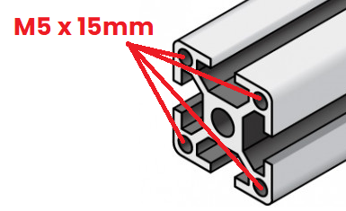 SERIE 6 - Cava 8mm - TAGLIO A MISURA Profili strutturali - profilati in  alluminio estruso anodizzati